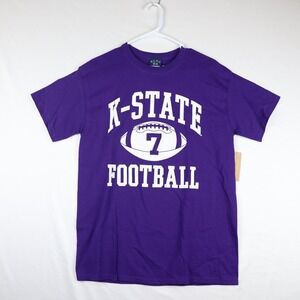 NWT Blue 84 T-Shirt Mens Medium Blue Kansas‎ State Wildcats Football #7 Graphic